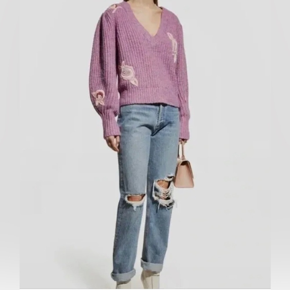 💔 SOLD LoveShackFancy ridge lavender pullover - Picture 4 of 9